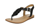 WOMAN'S SHOES BLACK PU LEATHER SANDALS ACTUAL