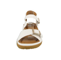 WOMAN'S SHOES WHITE PU LEATHER COMFORT SANDALS AGAVE-1