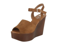 WOMAN'S SHOES TAN SUEDE WEDGE AIMEE-5