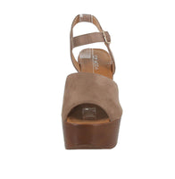 WOMAN'S SHOES TAUPE SUEDE WEDGE AIMEE-5