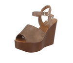 WOMAN'S SHOES TAUPE SUEDE WEDGE AIMEE-5