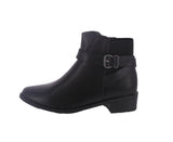 WOMAN'S SHOES BLACK PU BOOTIES ALANA-1