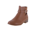 WOMAN'S SHOES TAN PU BOOTIES ALANA-1