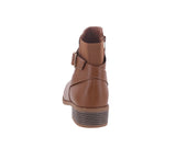 WOMAN'S SHOES TAN PU BOOTIES ALANA-1