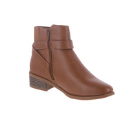 WOMAN'S SHOES TAN PU BOOTIES ALANA-1