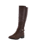 WOMAN'S SHOES BROWN PU BOOTS ALANA-8