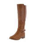 WOMAN'S SHOES TAN PU BOOTS ALANA-8