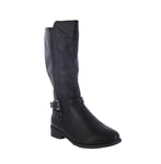 WOMAN'S SHOES BLACK PU BOOTS ALANA-8
