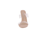 WOMAN'S SHOES NUDE NUB/CLEAR  HEELS ALDER-1