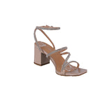 WOMAN'S SHOES NUDE PAT GLITTER HEELS ALI-40