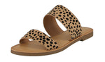 WOMAN'S SHOES LEOPARD PU LEATHER SANDALS ALLIE