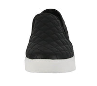 WOMAN'S SHOES BLACK PU SLIP ON TENNIS SNEAKERS ALONE