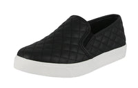 WOMAN'S SHOES BLACK PU SLIP ON TENNIS SNEAKERS ALONE