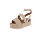 WOMAN'S SHOES BONE NUB WEDGE SANDAL ALPINE