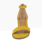 WOMAN'S SHOES YELLOW SUEDE HEELS ALVAREZ-01