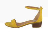 WOMAN'S SHOES YELLOW SUEDE HEELS ALVAREZ-01