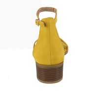 WOMAN'S SHOES YELLOW SUEDE HEELS ALVAREZ-01