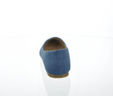 WOMAN'S SHOES BLUE DENIM SUEDE FLATS ANGIE-53