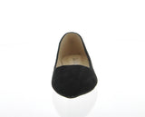 WOMAN'S SHOES BLACK SUEDE FLATS ANGIE-53