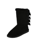 WOMAN'S SHOES BLACK SUEDE BOOTS ANN-34