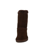 KID'S SHOES SUEDE BROWN BOOTS ANN-34K