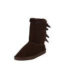 KID'S SHOES SUEDE BROWN BOOTS ANN-34K