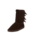 KID'S SHOES SUEDE BROWN BOOTS ANN-34K