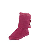 KID'S SHOES SUEDE FUCHSIA BOOTS ANN-34K