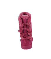 KID'S SHOES SUEDE FUCHSIA BOOTS ANN-34K