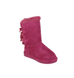 KID'S SHOES SUEDE FUCHSIA BOOTS ANN-34K