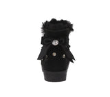 BABY'S SHOES SUEDE BLACK BOOTS ANNIE-16KA