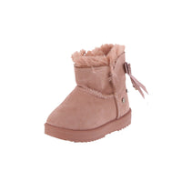 BABY'S SHOES SUEDE PINK BOOTS ANNIE-16KA