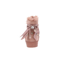 BABY'S SHOES SUEDE PINK BOOTS ANNIE-16KA