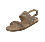 WOMAN'S SHOES TAUPE PU LEATHER SANDALS ANYA-9