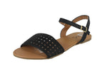 WOMAN'S SHOES BLACK PU LEATHER SANDALS ARCHER-537