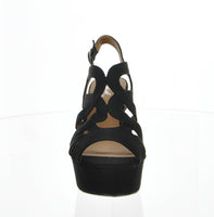 WOMAN'S SHOES WEDGE SUEDE BLACK ARDOR-171