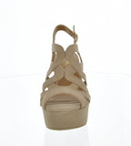 WOMAN'S SHOES WEDGE SUEDE TAUPE ARDOR-171