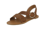 WOMAN'S SHOES CAMEL PU LEATHER SANDALS ATHENA-1354X