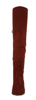 WOMAN'S SHOES DARK RUST SUEDE BOOTS BARBRA