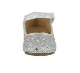 KID'S SHOES SILVER GLITTER FLATS BB-Q1IS