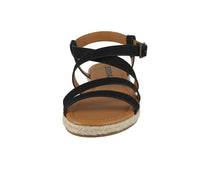 WOMAN'S SHOES BLACK PU LEATHER SANDAL BEGOOD