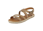 WOMAN'S SHOES CAMEL PU LEATHER SANDAL BEGOOD