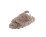 WOMAN'S SLIPPERS LIGTH TAUPE FLUFF BEN-1