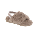 WOMAN'S SLIPPERS LIGTH TAUPE FLUFF BEN-1