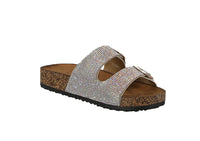 WOMAN'S SHOES CHAMPAGNE PU/GLITTER SANDALS BERK-06