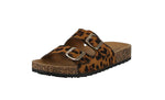 WOMAN'S SHOES LEOPARD SUEDE SANDALS BERK-14