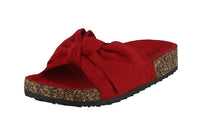 KID'S SHOES RED SUEDE SANDALS BERK-24K