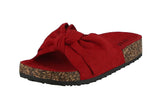 KID'S SHOES RED SUEDE SANDALS BERK-24K