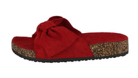 KID'S SHOES RED SUEDE SANDALS BERK-24K