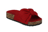 KID'S SHOES RED SUEDE SANDALS BERK-24K